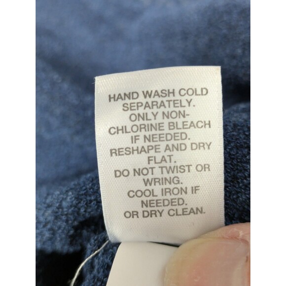 J Jill Womens Pure Jill Pullover V Neck Tunic Sweater Large Blue - Picture 8 of 9